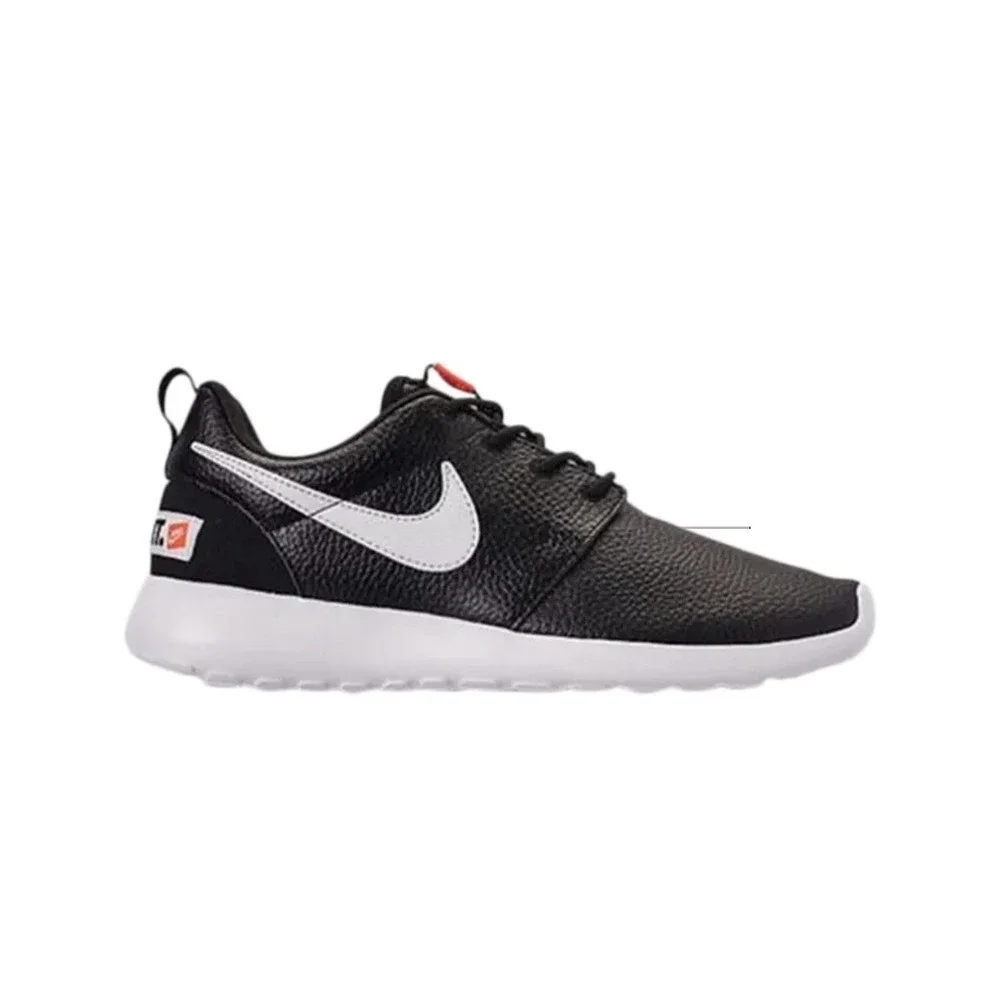 Nike Roshe One Premium Black Total Orange Athletic Shoes Sneakers Women's Size 8